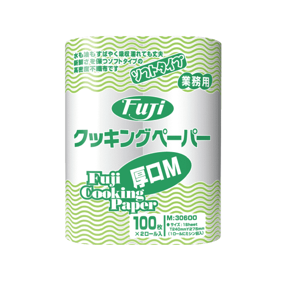 フジクッキングペーパー　M　100枚×2ロール