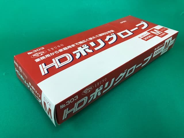 HDポリグローブ M　半透明　300枚入