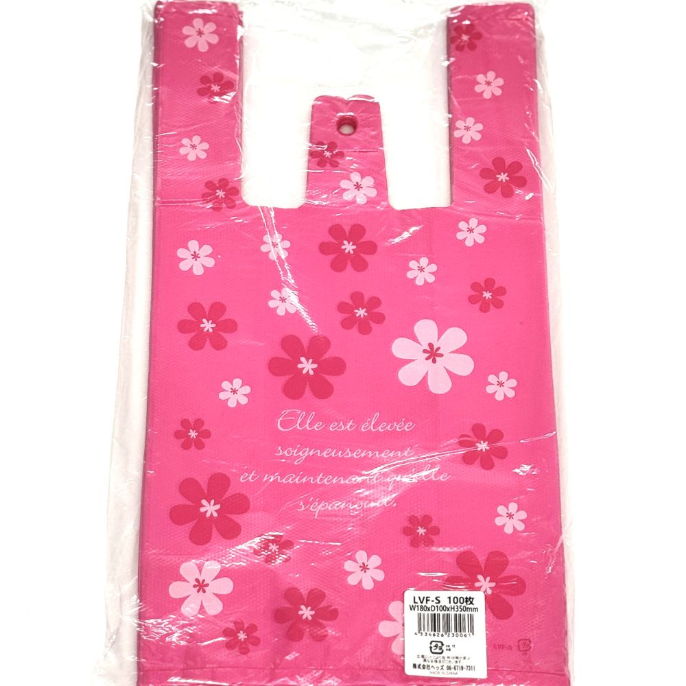 絵柄入 レジ袋 ラブリーフラワー【各種】