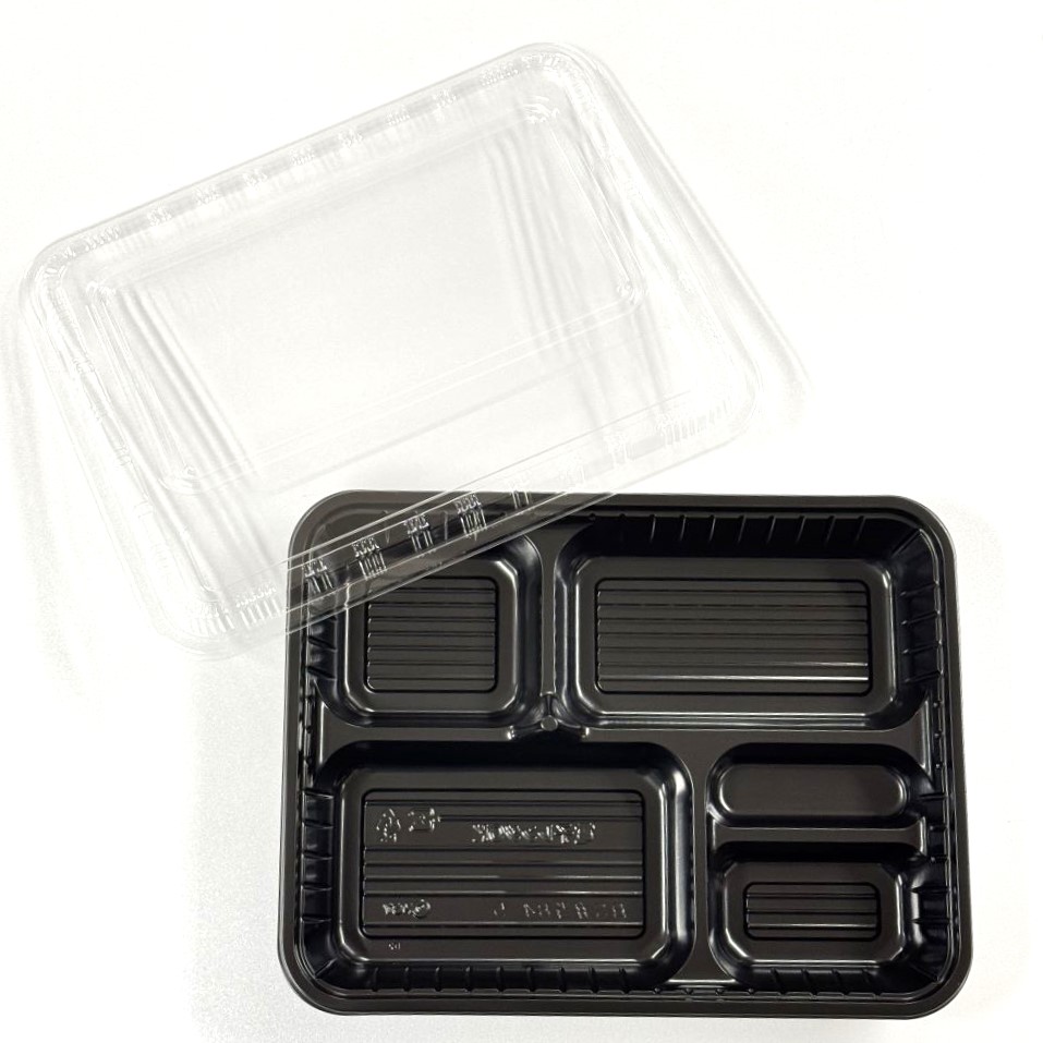 BF弁当 84-5 黒 透明蓋セット