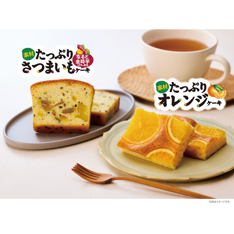 素材たっぷりケーキ