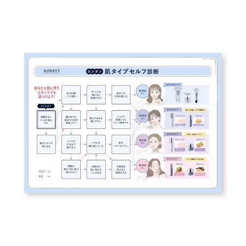モリーズPro 肌タイプセルフ診断チャート