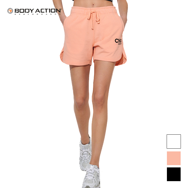 BODY ACTION  ボディアクション ショートパンツ レディース  ブラック ホワイト オレンジ XSサイズ　Sサイズ