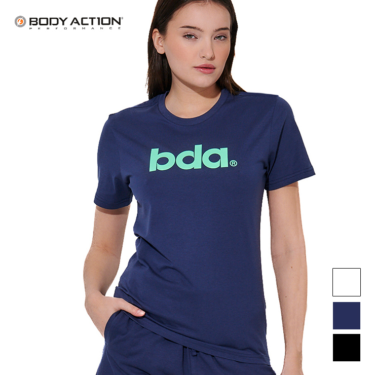 BODY ACTION  ボディアクション Tシャツ 半袖 ロゴ 定番シルエット レディース ブラック ホワイト ネイビー Sサイズ　Mサイズ
