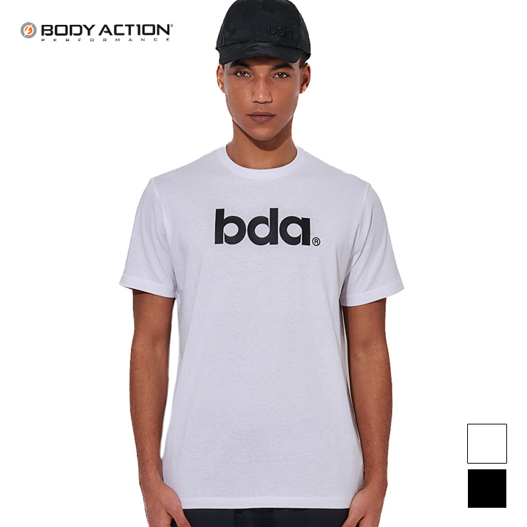 BODY ACTION  ボディアクション Tシャツ 半袖 ロゴ 定番 メンズ  ユニセックス ブラック ホワイト Mサイズ Lサイズ