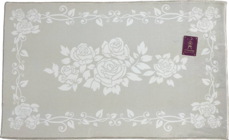 【SALE】【フレンチシックローズ】ルームマット40×60cm50×80cm　玄関お部屋　ピンクグレー