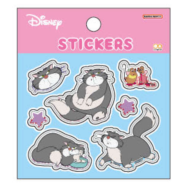 ディズニーシンデレラ シャカシャカシール ルシファー KAWAII little buddy 