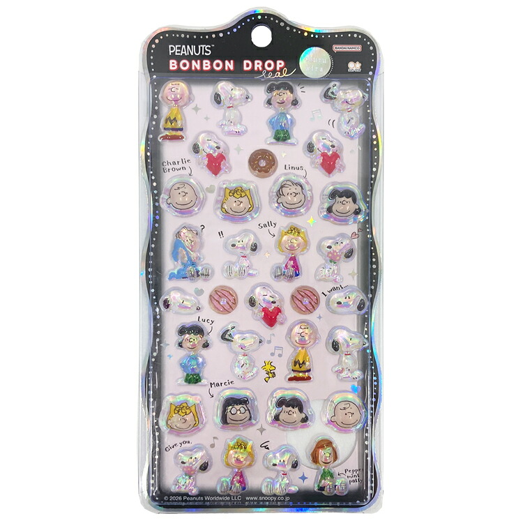 スヌーピー ボンボンドロップシール churukira