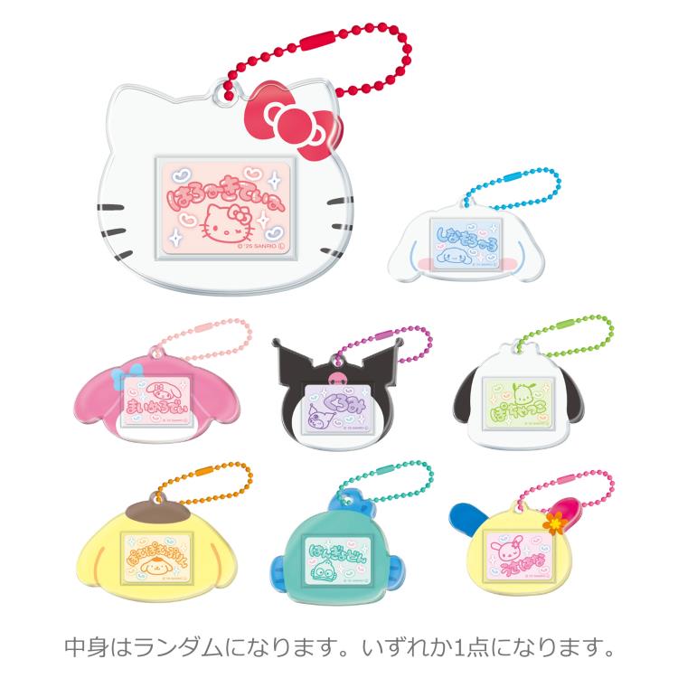 サンリオキャラクターズ トレーディングネームバッジキーホルダー