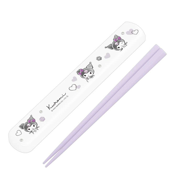 クロミ はし&はしケース 引きフタ式 モノクロリボン