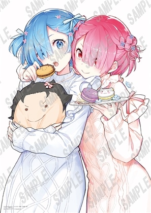 【KADOKAWA】「Re：ゼロから始める異世界生活」B2タペストリー ラム＆レム_花鶏ハルノ(C108)