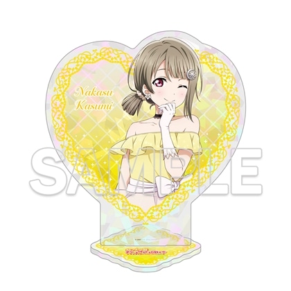 【KADOKAWA】『ラブライブ！虹ヶ咲学園スクールアイドル同好会』ハート型アクリルスタンド かすみ