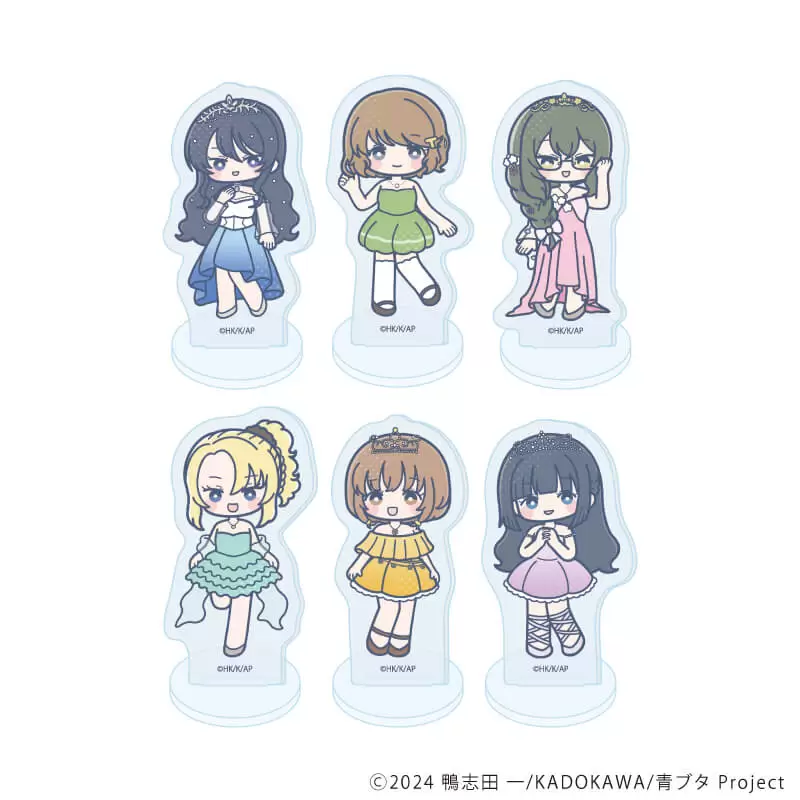 【A3】アクリルぷちスタンド「『青春ブタ野郎』シリーズ」02/フラワードレスver. ブラインド(全6種)(POP Artイラスト) 1BOX入数：6