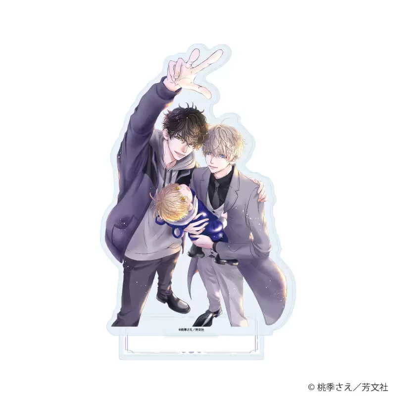 【A3】アクリルスタンド「子持ちホストの危険な隣人」02/威吹＆聖也＆天稀(公式イラスト)