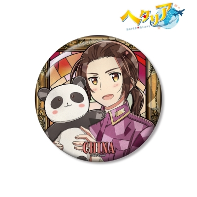 【アルマビアンカ】アニメ「ヘタリア World★Stars」 中国 Aure Glass 100mm缶バッジ