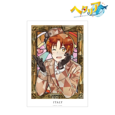 【アルマビアンカ】アニメ「ヘタリア World★Stars」 イタリア Aure Glass A3マット加工ポスター
