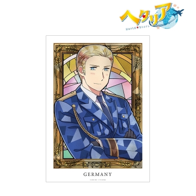 【アルマビアンカ】アニメ「ヘタリア World★Stars」 ドイツ Aure Glass A3マット加工ポスター