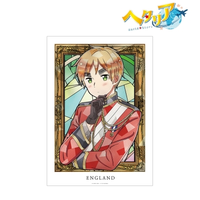 【アルマビアンカ】アニメ「ヘタリア World★Stars」 イギリス Aure Glass A3マット加工ポスター