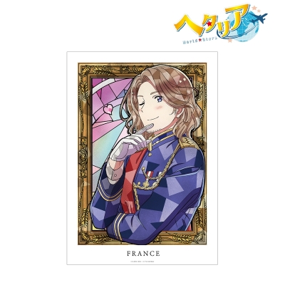 【アルマビアンカ】アニメ「ヘタリア World★Stars」 フランス Aure Glass A3マット加工ポスター
