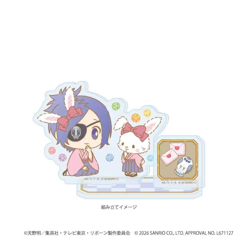 【A3】アクリルスタンドプレート「家庭教師ヒットマンREBORN！×SANRIO CHARACTERS」19/クローム髑髏×ウィッシュミーメル(コラボイラスト)