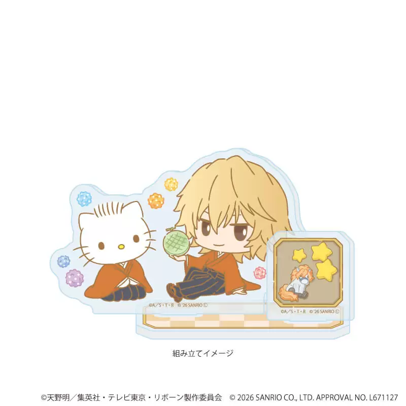 【A3】アクリルスタンドプレート「家庭教師ヒットマンREBORN！×SANRIO CHARACTERS」20/ディーノ×ディアダニエル(コラボイラスト)