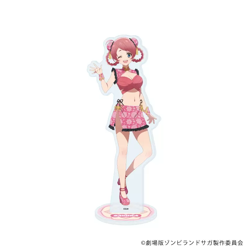 【A3】アクリルスタンド「劇場版『ゾンビランドサガ ゆめぎんがパラダイス』」08/源さくら チャイナ水着ver.(描き下ろしイラスト)