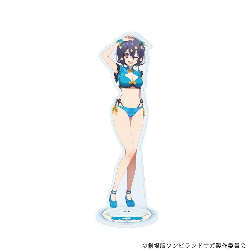 【A3】アクリルスタンド「劇場版『ゾンビランドサガ ゆめぎんがパラダイス』」10/水野愛 チャイナ水着ver.(描き下ろしイラスト)