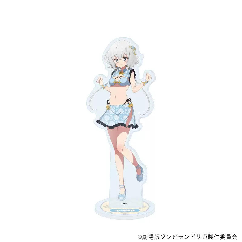【A3】アクリルスタンド「劇場版『ゾンビランドサガ ゆめぎんがパラダイス』」11/紺野純子 チャイナ水着ver.(描き下ろしイラスト)