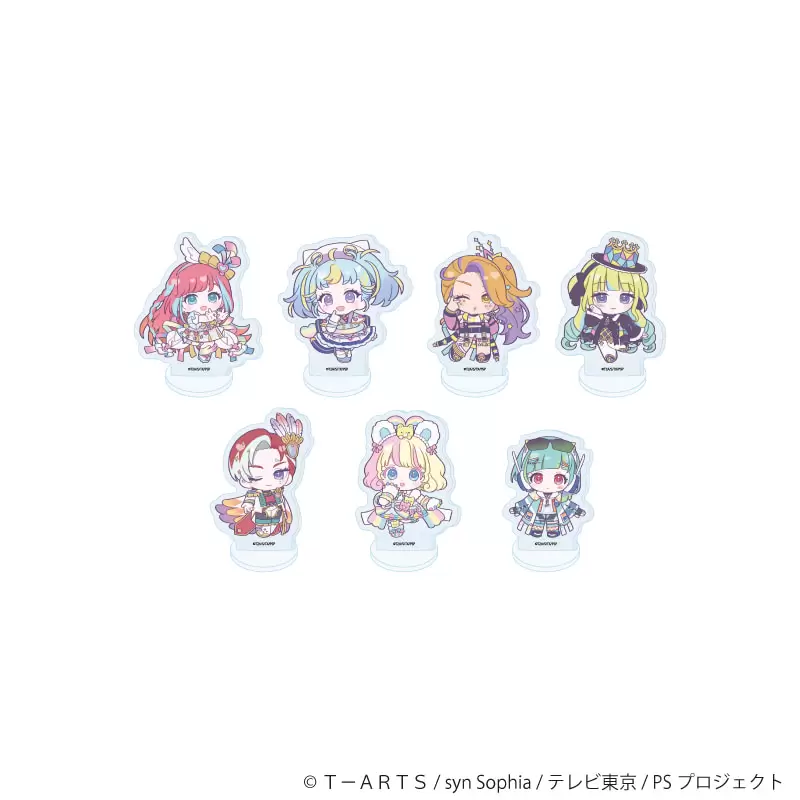 【A3】アクリルぷちスタンド「プリティーシリーズ」06/ワッチャプリマジ！ コーデアレンジver. ブラインド(全7種)(ミニキャライラスト) 1BOX入数：7