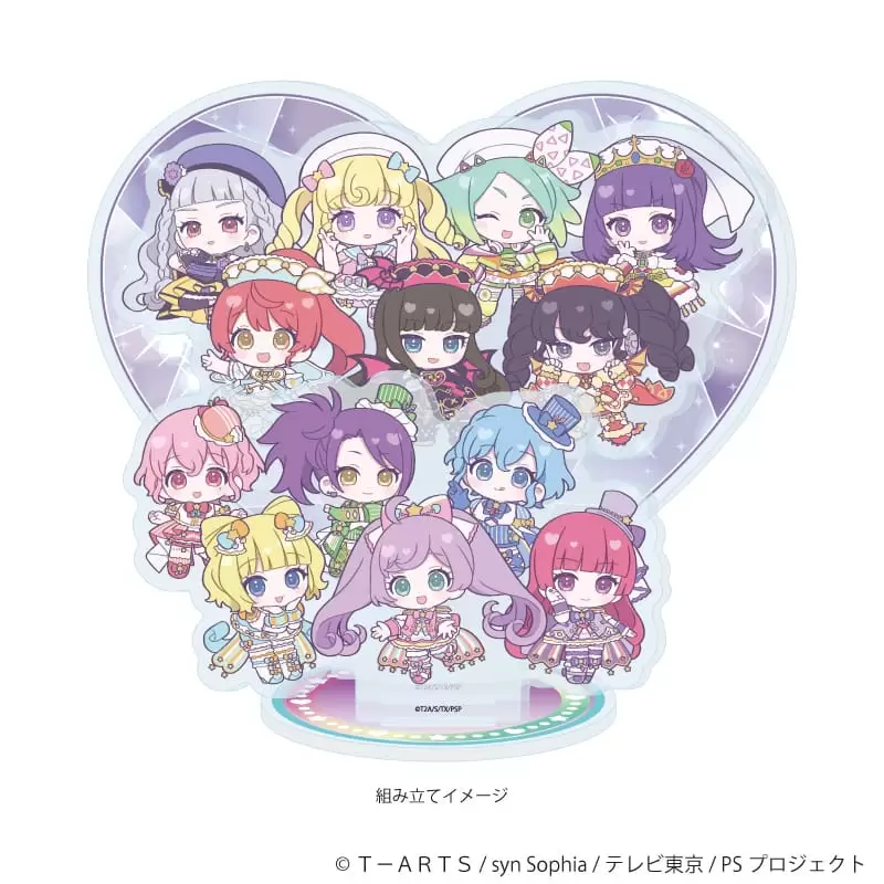 【A3】アクリルジオラマ「プリティーシリーズ」04/アイドルタイムプリパラ コーデアレンジver.(ミニキャライラスト)