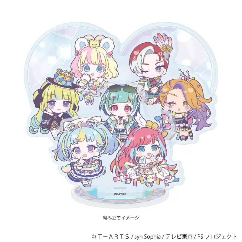 【A3】アクリルジオラマ「プリティーシリーズ」06/ワッチャプリマジ！ コーデアレンジver.(ミニキャライラスト)