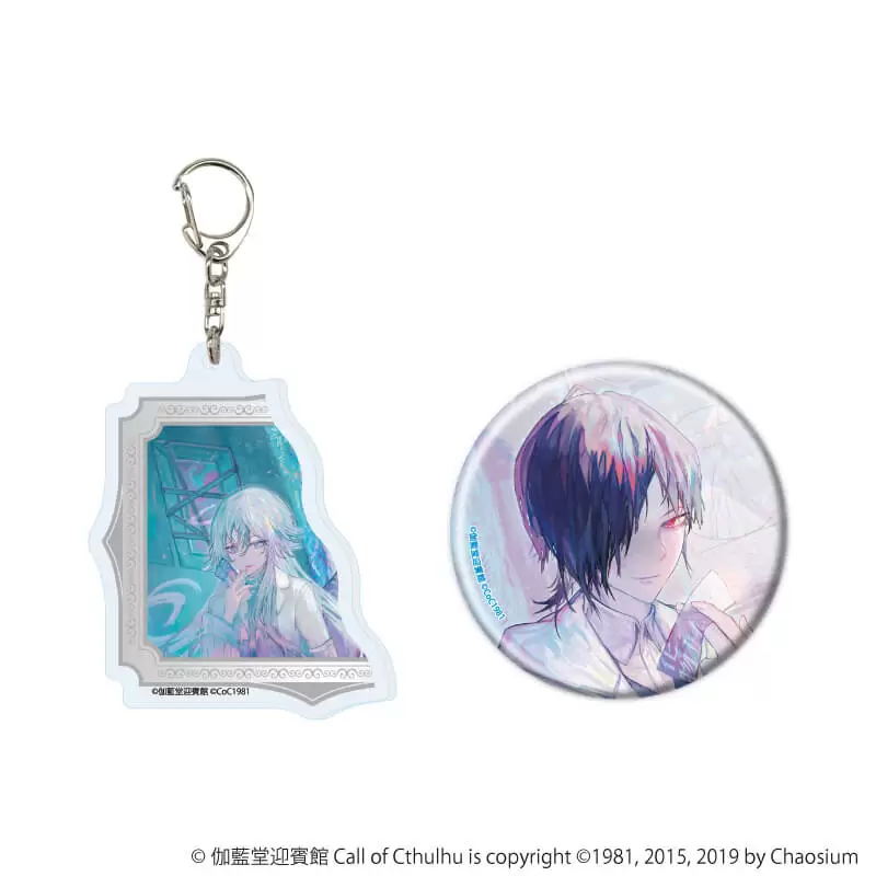 【A3】アクリルキーホルダー＆缶バッジセット「タナトスは死に何を想う」02/探索者A(描き下ろしイラスト)