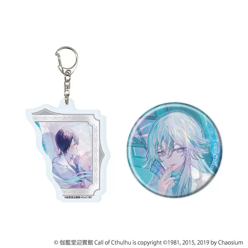 【A3】アクリルキーホルダー＆缶バッジセット「タナトスは死に何を想う」03/探索者B(描き下ろしイラスト)