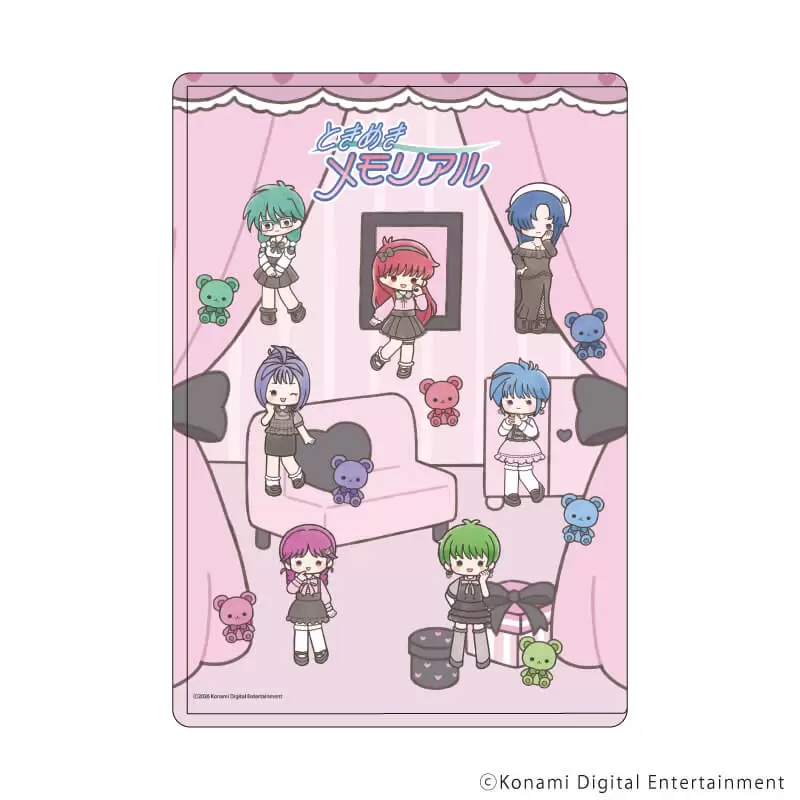 【A3】キャラクリアケース「ときめきメモリアル」01/集合デザイン ダークガーリーver.(グラフアートイラスト)