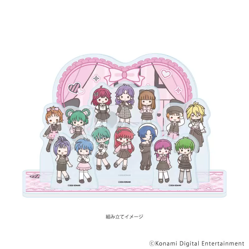 【A3】アクリルジオラマ「ときめきメモリアル」01/集合デザイン ダークガーリーver.(グラフアートイラスト)