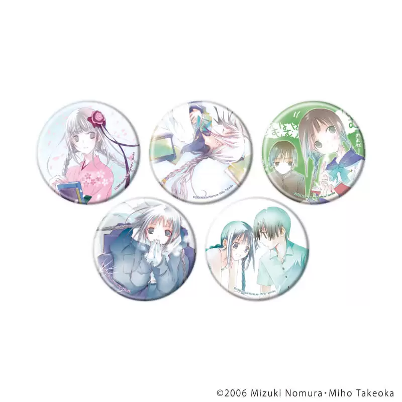 【A3】缶バッジ「“文学少女”シリーズ」01/ブラインド(全5種)(公式＆描き下ろしイラスト) 1BOX入数：5