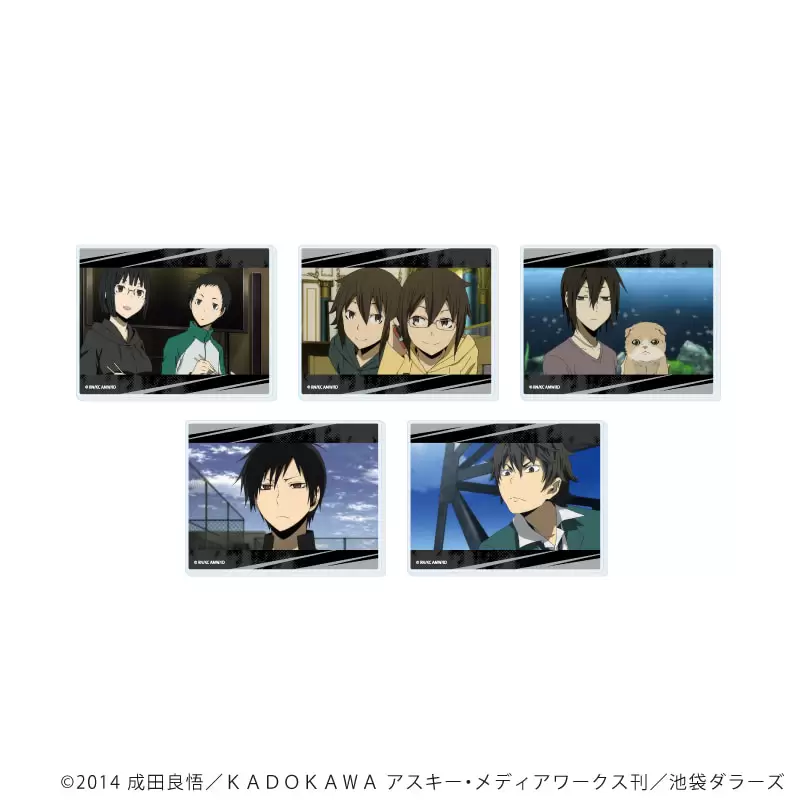 【A3】アクリルカード「デュラララ！！×2」04/ブラインド(全5種)(場面写イラスト) 1BOX入数：5