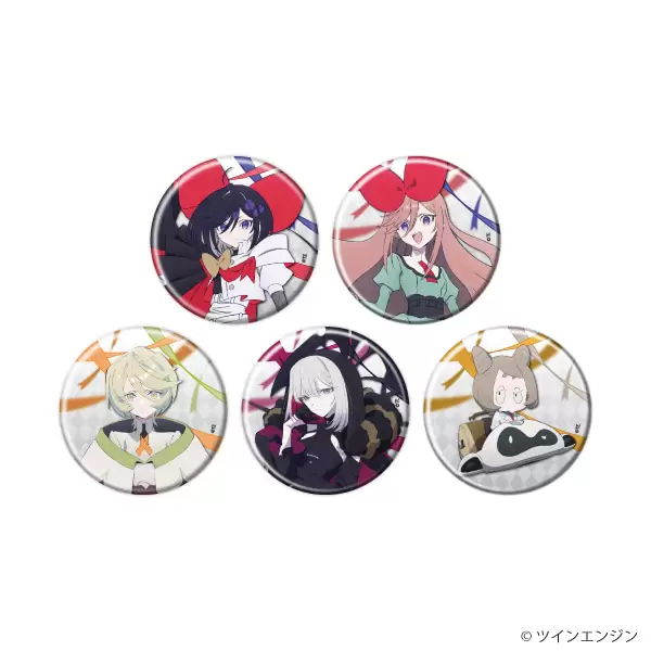 【A3】缶バッジ「THE RIBBON HERO リボンヒーロー」01/ブラインド(全5種)(公式イラスト) 1BOX入数：5
