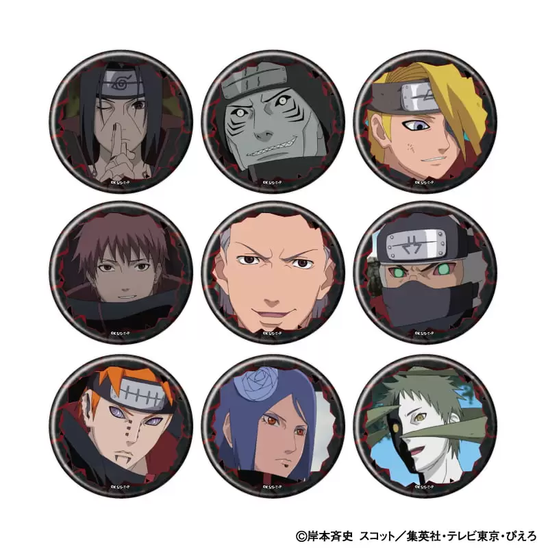 【A3】缶バッジ「NARUTO-ナルト- 疾風伝」23/ブラインド(全9種)(場面写イラスト) 1BOX入数：9