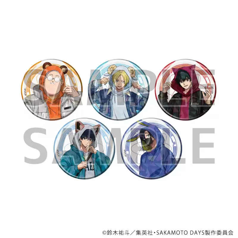【A3】ホログラム缶バッジ(57mm)「SAKAMOTO DAYS」27/動物パーカーver. ブラインド(全5種)(描き下ろしイラスト) 1BOX入数：5