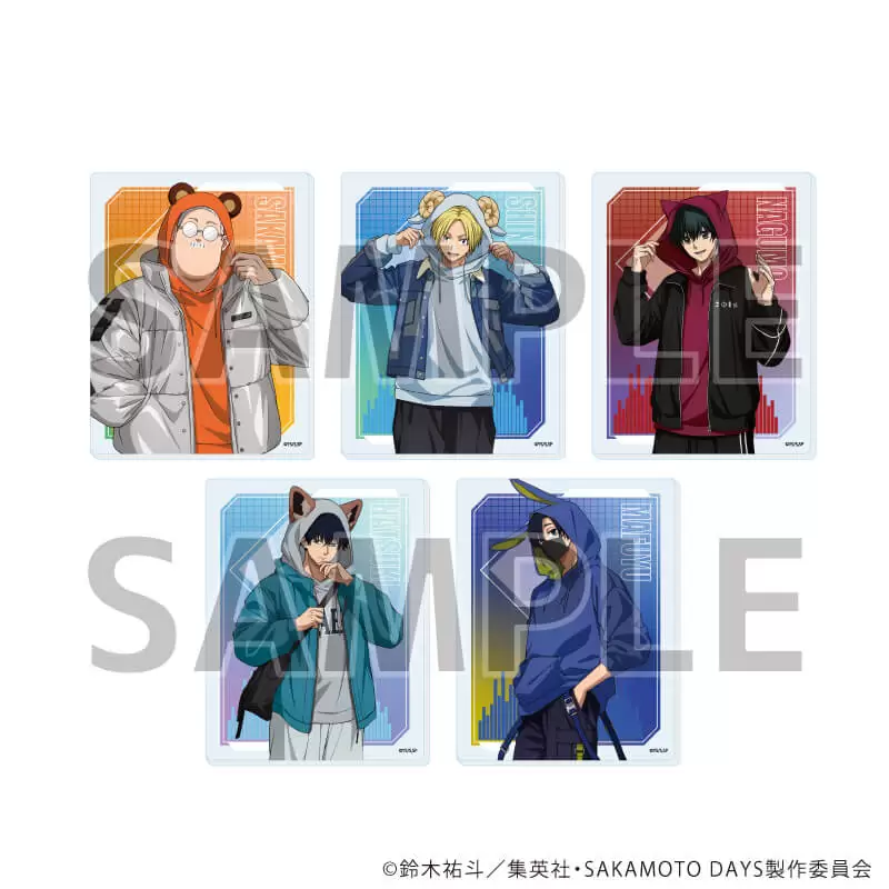 【A3】アクリルカード「SAKAMOTO DAYS」17/動物パーカーver. ブラインド(全5種)(描き下ろしイラスト) 1BOX入数：5