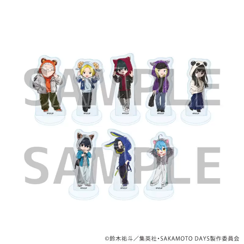 【A3】アクリルぷちスタンド「SAKAMOTO DAYS」13/動物パーカーver. ブラインド(全8種)(グラフアートイラスト) 1BOX入数：8
