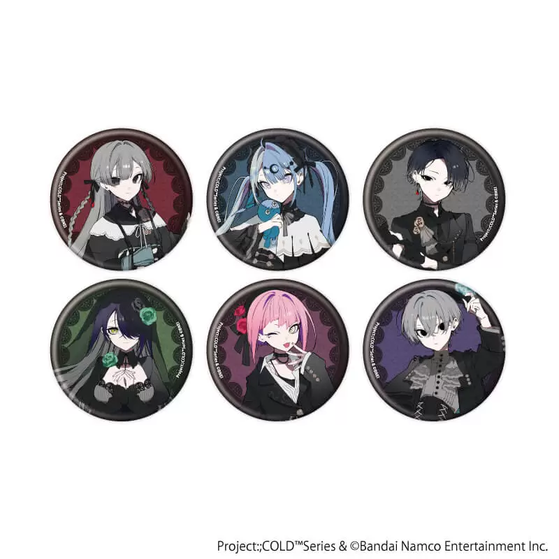 【A3】缶バッジ「「Project：；COLD」シリーズ」01/トレーディング(全6種)(描き下ろしイラスト) 1BOX入数：6