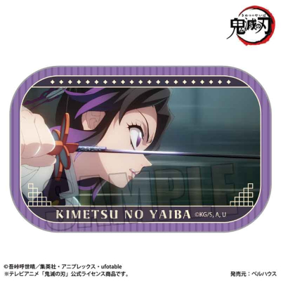 【ベルハウス】メモリーズスクエア缶バッジ アニメ「鬼滅の刃」/胡蝶 しのぶ(無限城編ver.)