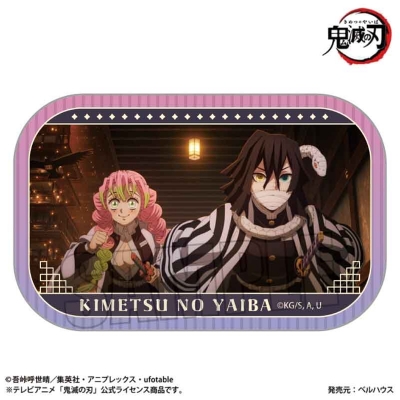 【ベルハウス】メモリーズスクエア缶バッジ アニメ「鬼滅の刃」/甘露寺 蜜璃＆伊黒 小芭内(無限城編ver.)