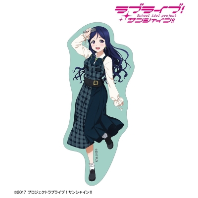 【アルマビアンカ】ラブライブ！サンシャイン！！ 描き下ろし 松浦果南 チェックワンピース衣装ver. ダイカットステッカー