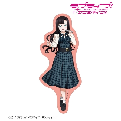 【アルマビアンカ】ラブライブ！サンシャイン！！ 描き下ろし 黒澤ダイヤ チェックワンピース衣装ver. ダイカットステッカー