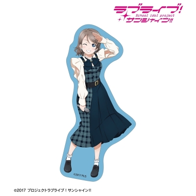 【アルマビアンカ】ラブライブ！サンシャイン！！ 描き下ろし 渡辺 曜 チェックワンピース衣装ver. ダイカットステッカー