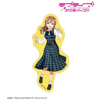 【アルマビアンカ】ラブライブ！サンシャイン！！ 描き下ろし 国木田花丸 チェックワンピース衣装ver. ダイカットステッカー