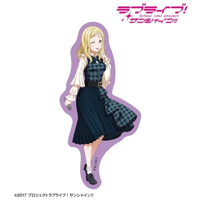 【アルマビアンカ】ラブライブ！サンシャイン！！ 描き下ろし 小原鞠莉 チェックワンピース衣装ver. ダイカットステッカー